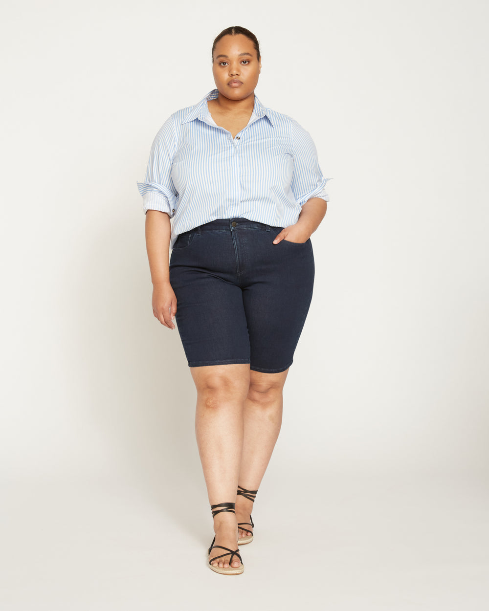Bae Denim Shorts - Dark Indigo