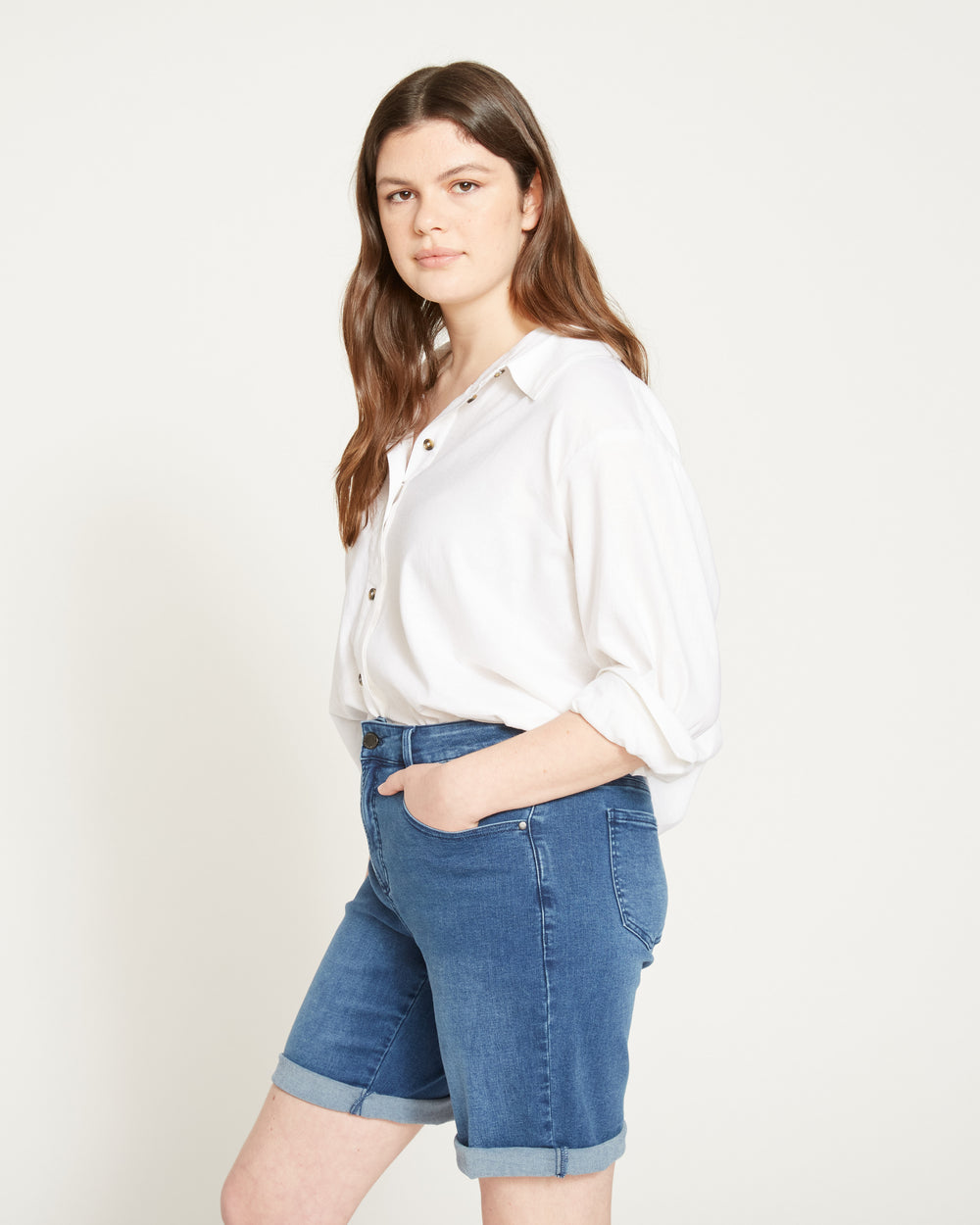 Bae Denim Shorts - True Blue