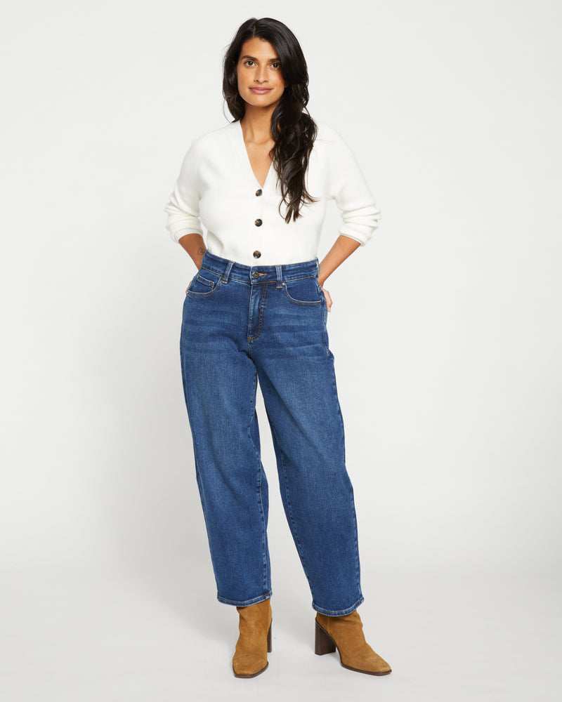 Lou High Rise Barrel Leg Jeans - Union City Blue | Plus Size & Straight Size Women's Fashion | Universal Standard
