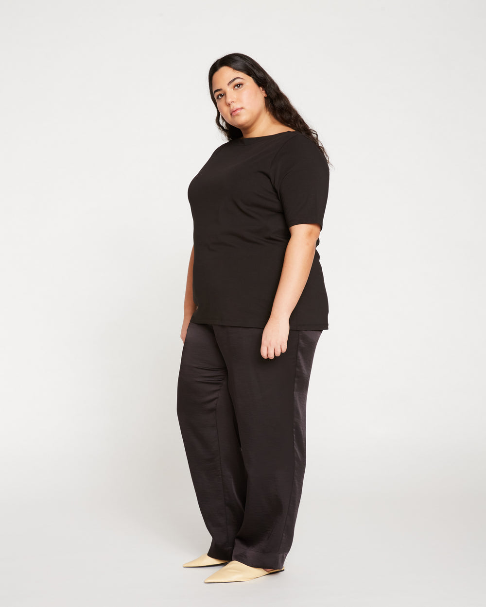 Bella Boatneck Tee - Black
