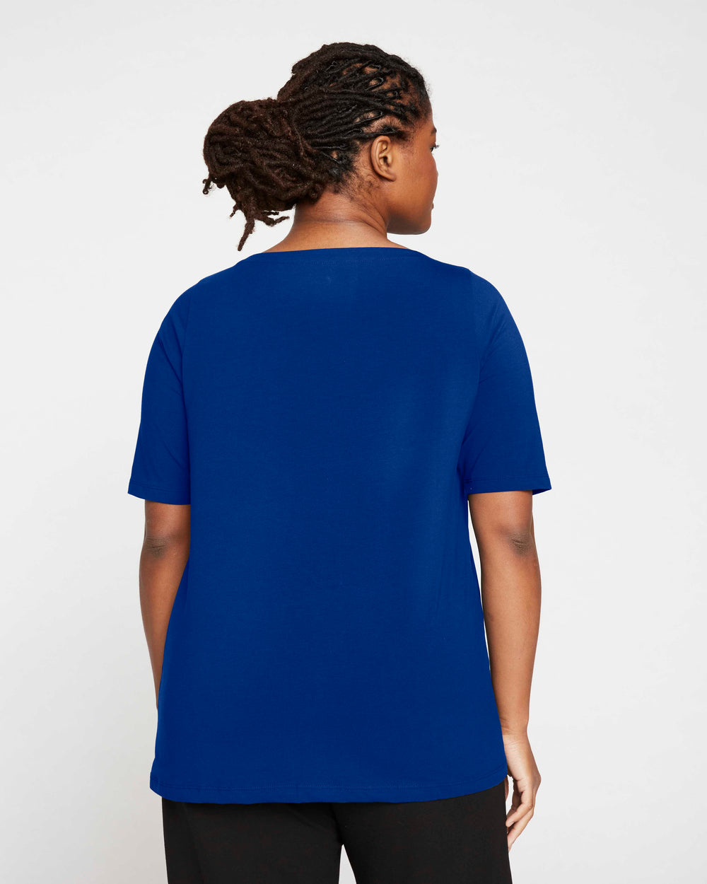 Bella Boatneck Tee - Lapis