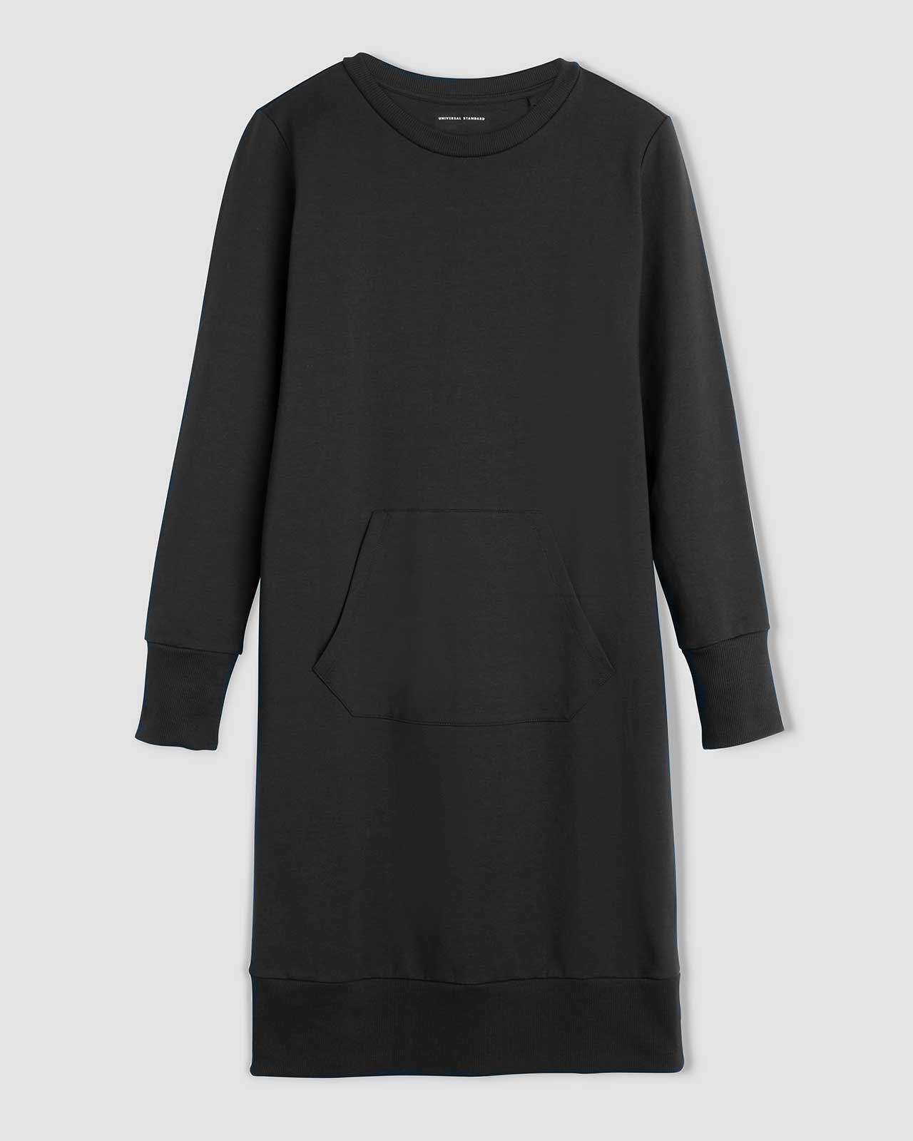 Universal Standard Plus Size Bree Sweatshirt Dress - Black Universal Standard Plus Size Bree Sweatshirt Dress - Black