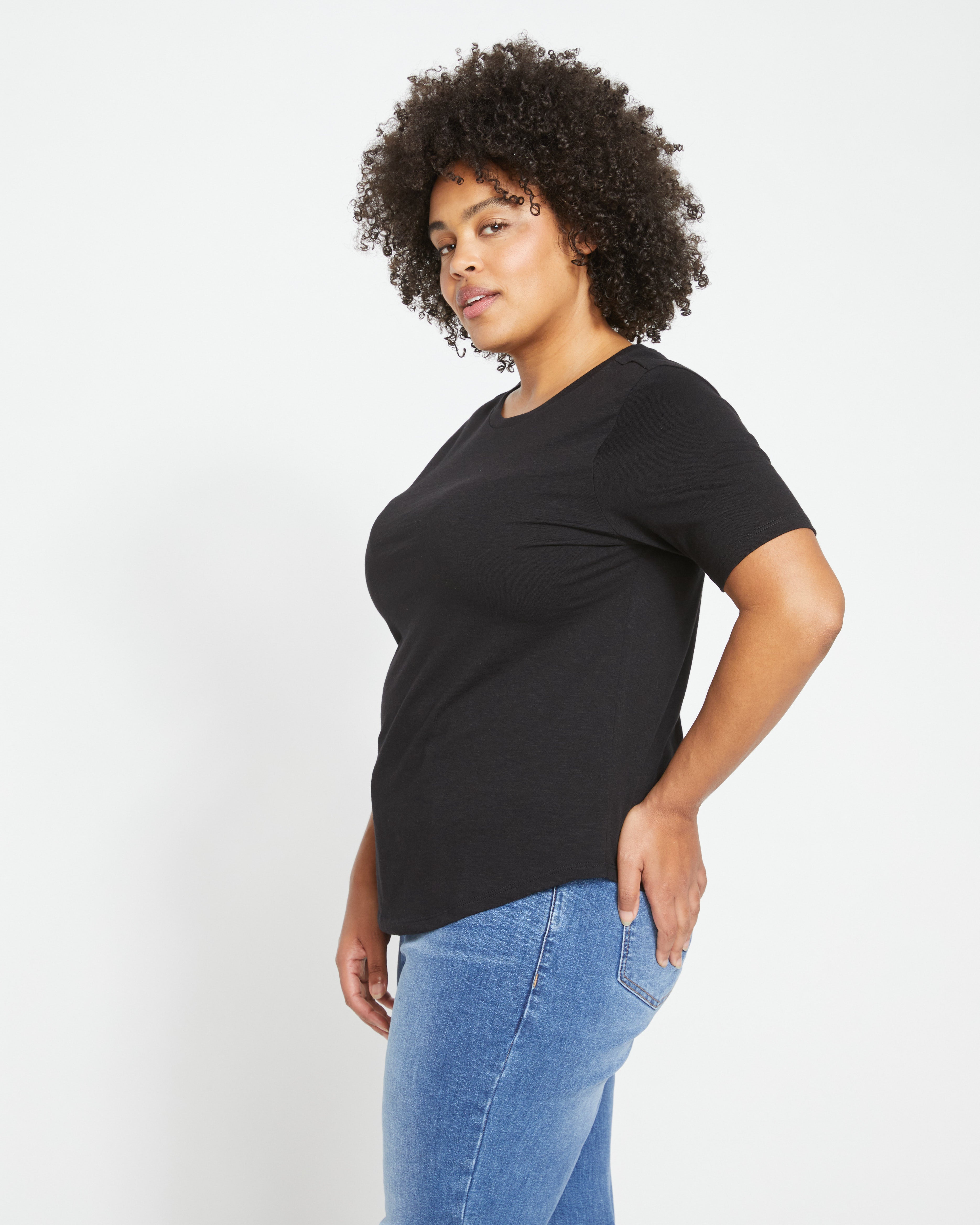 Light-As-Air Tee Rex - Black – Universal Standard
