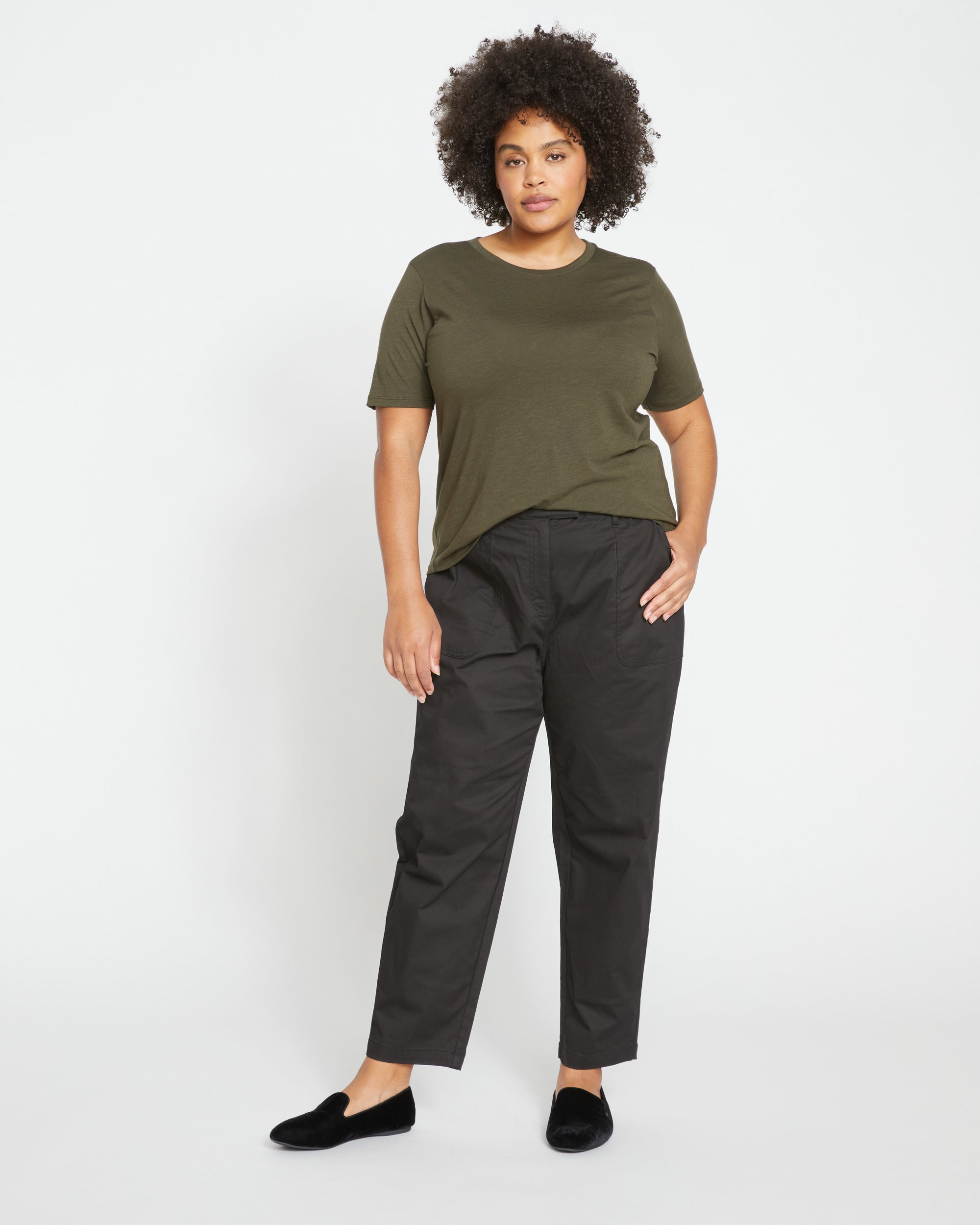 Light-As-Air Tee Rex - Nori | Plus Size & Straight Size Women's Fashion | Universal Standard