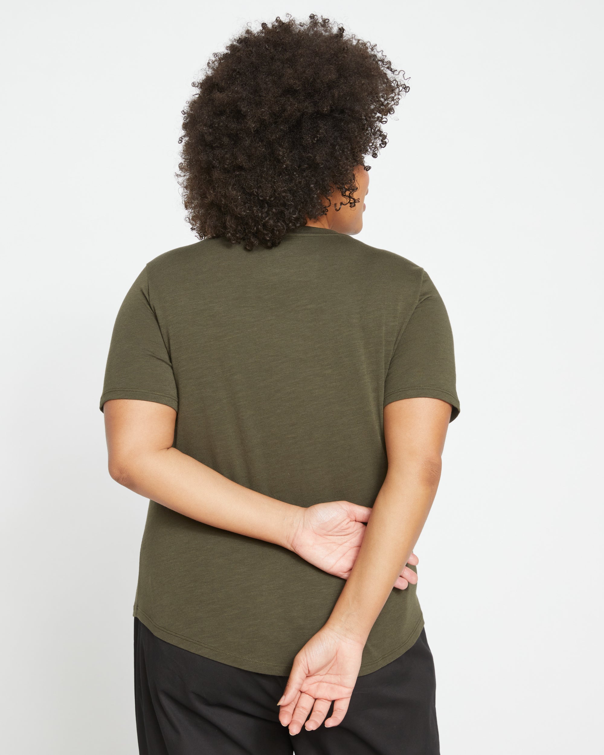 Light-As-Air Tee Rex - Nori | Plus Size & Straight Size Women's Fashion | Universal Standard