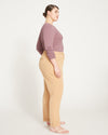 All Day Cuffed Cigarette Pants - Cafe Au Lait