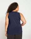Cai High Neck Tank - Midnight