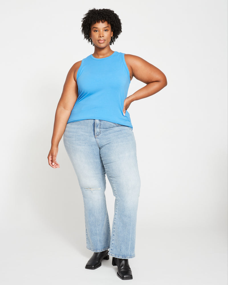 Cai High Neck Tank - Cobalt