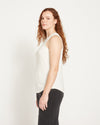Cai High Neck Tank - White