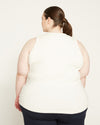 Cai High Neck Tank - White