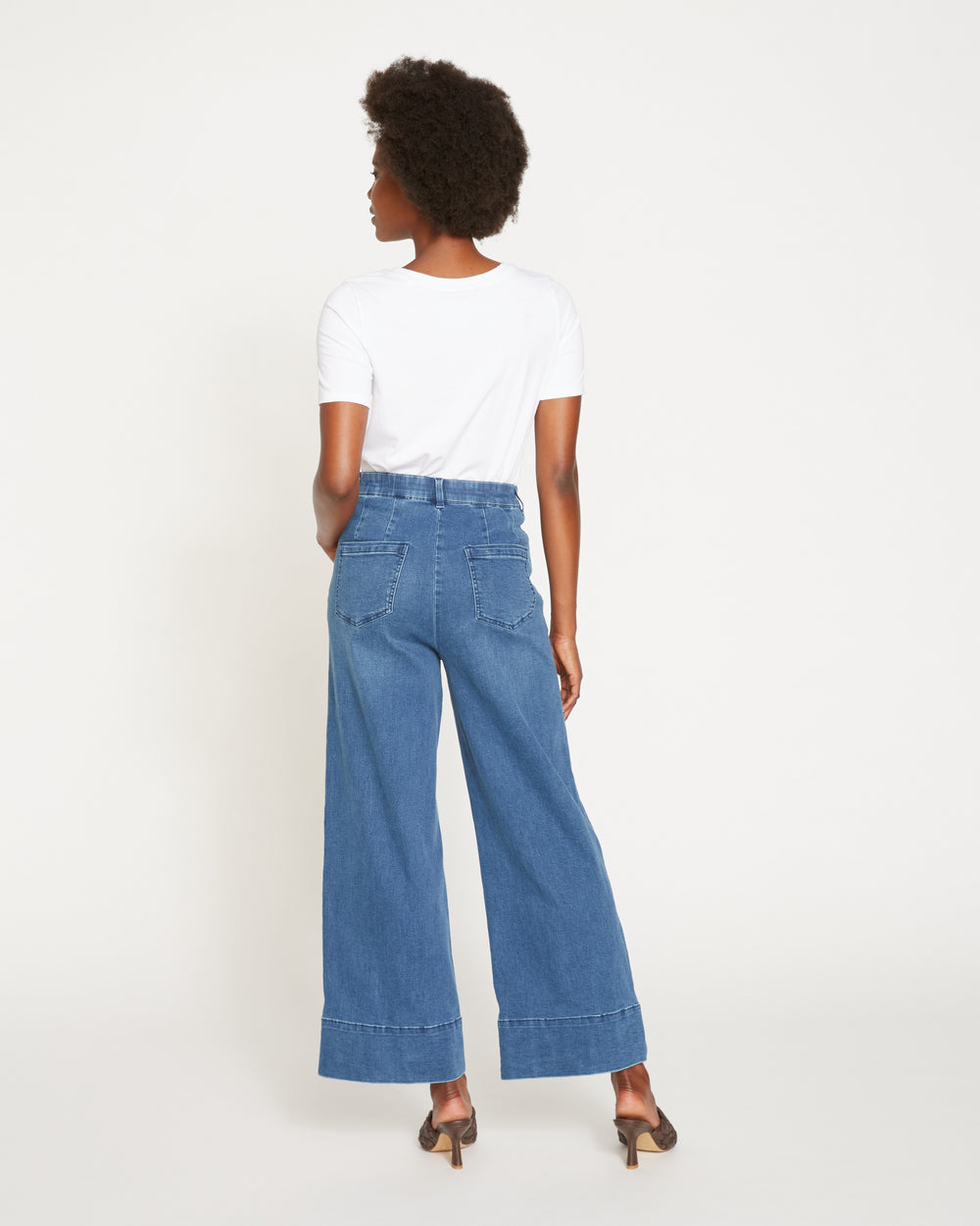 Carrie High Rise Wide Leg Jeans - True Blue