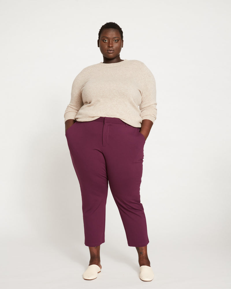 Cigarette Pants - Plum