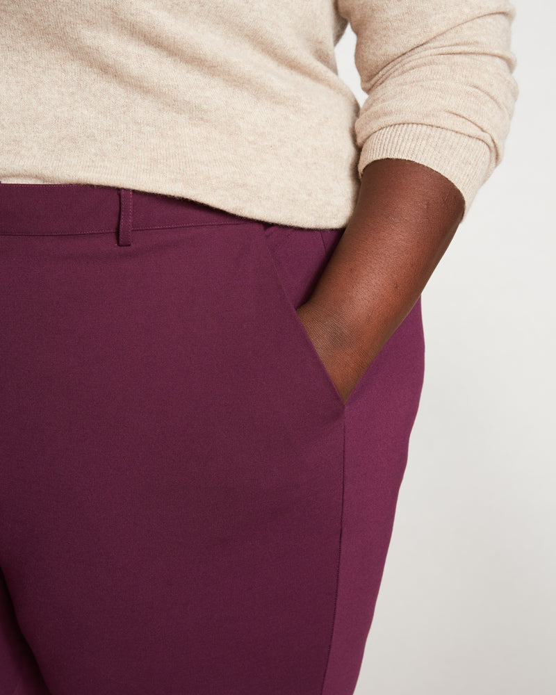 Cigarette Pants - Plum