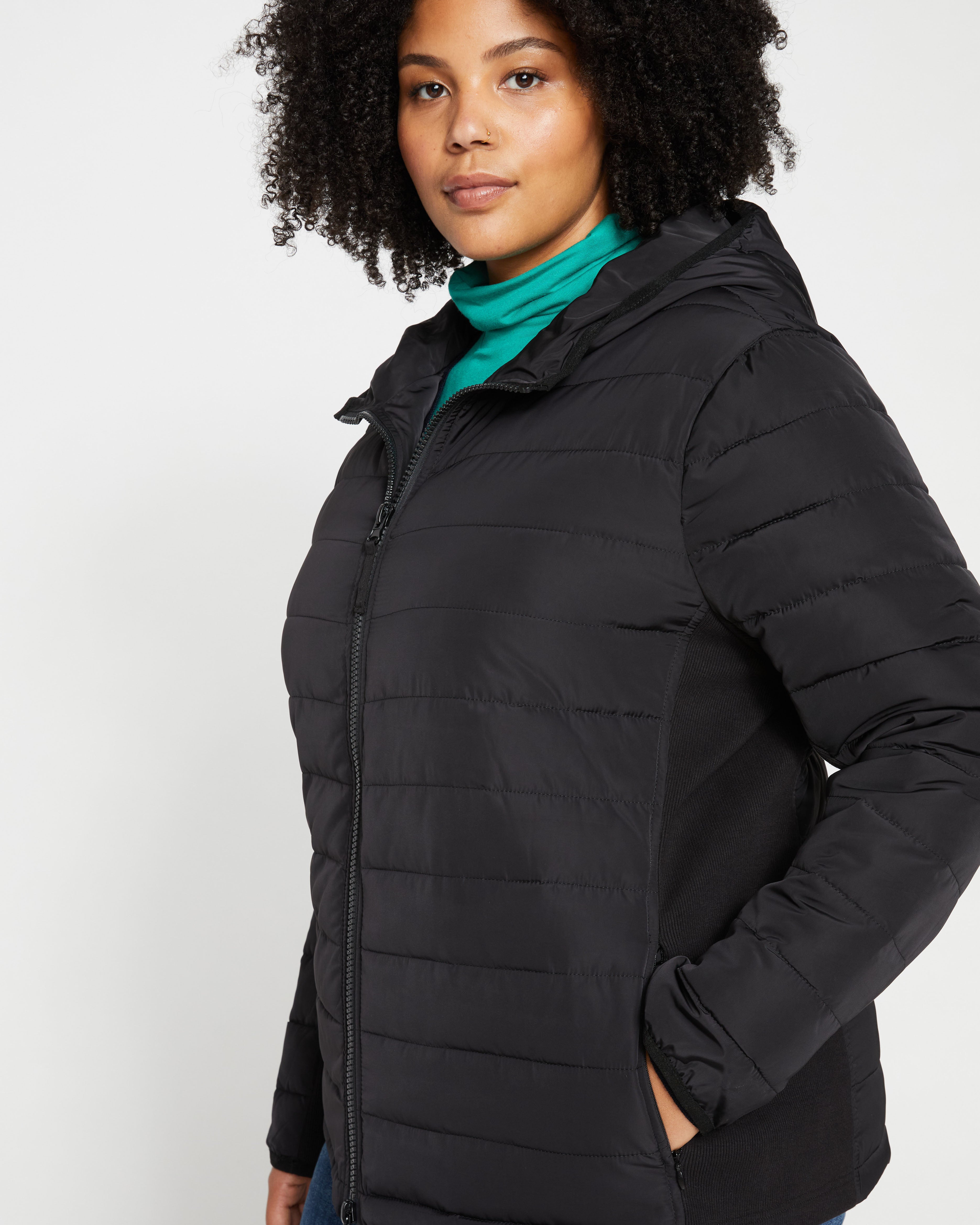 Comfort Panel Light Down Jacket - Black – Universal Standard