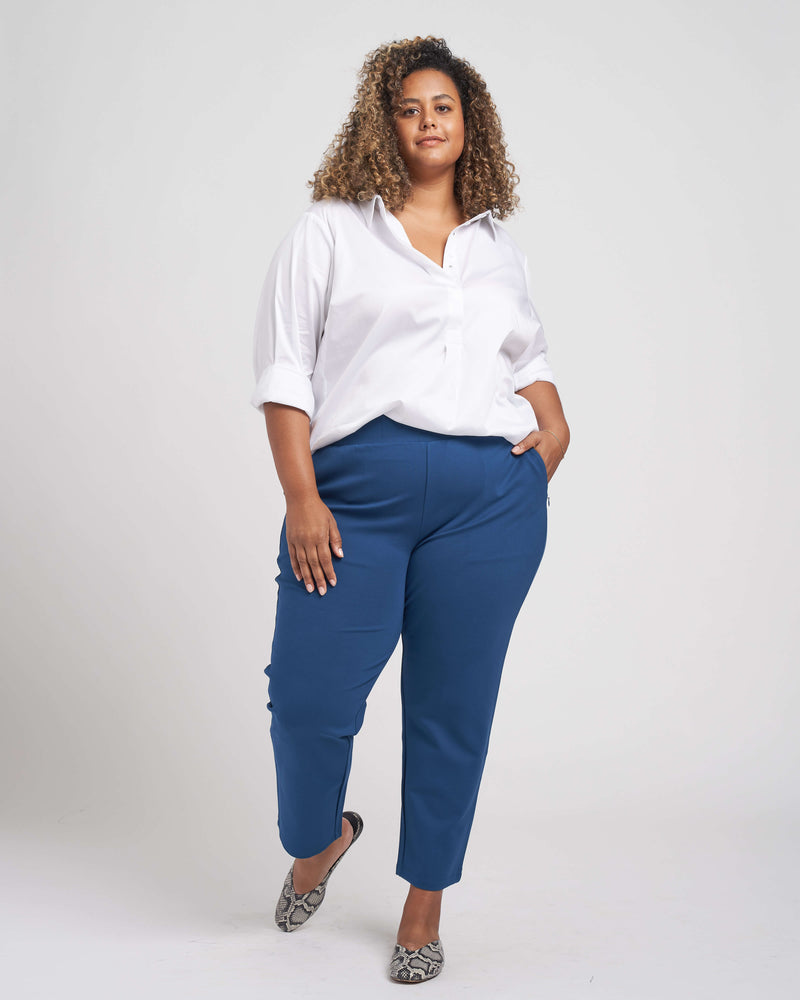 Smart Signature Ponte Pants - True Blue