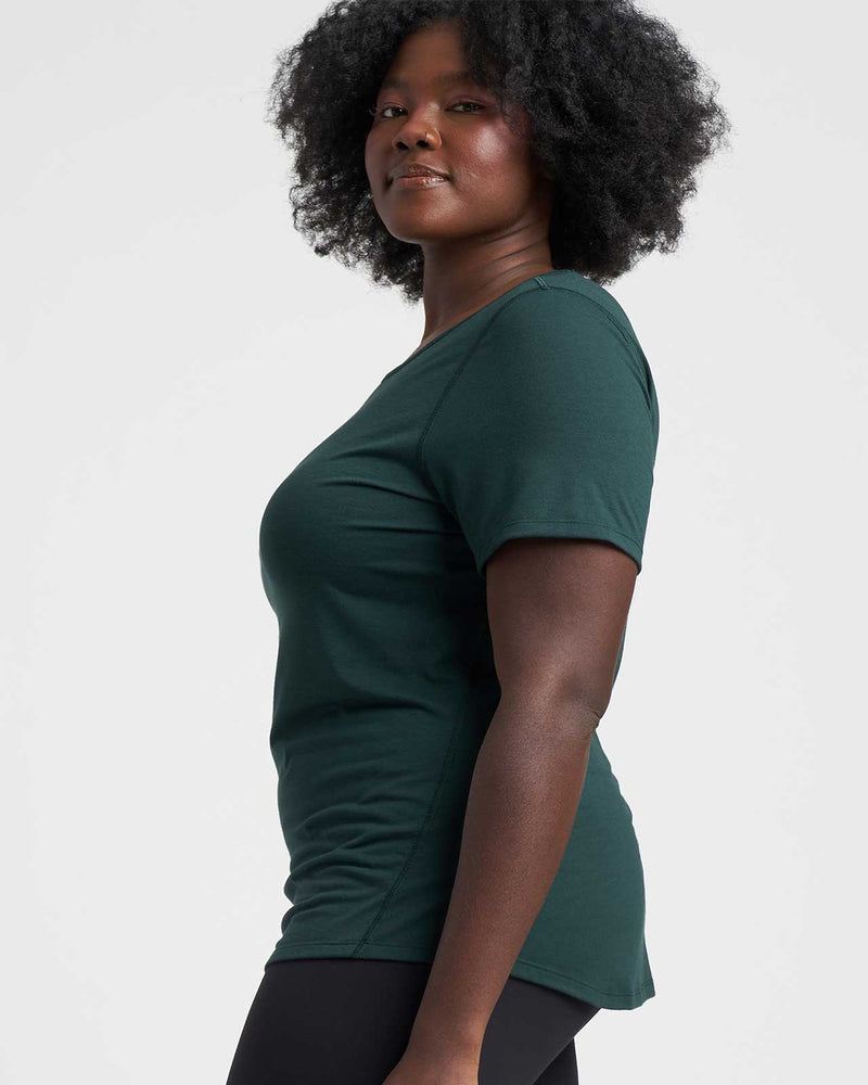 Mia Movement Tee - Forest Green