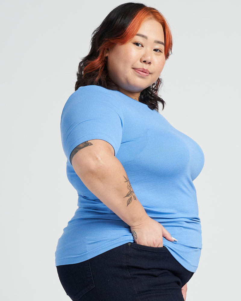 Foundation Short Sleeve Crew Neck Tee - Marina