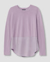 Dalia Mixed Media Sweater - Orchid