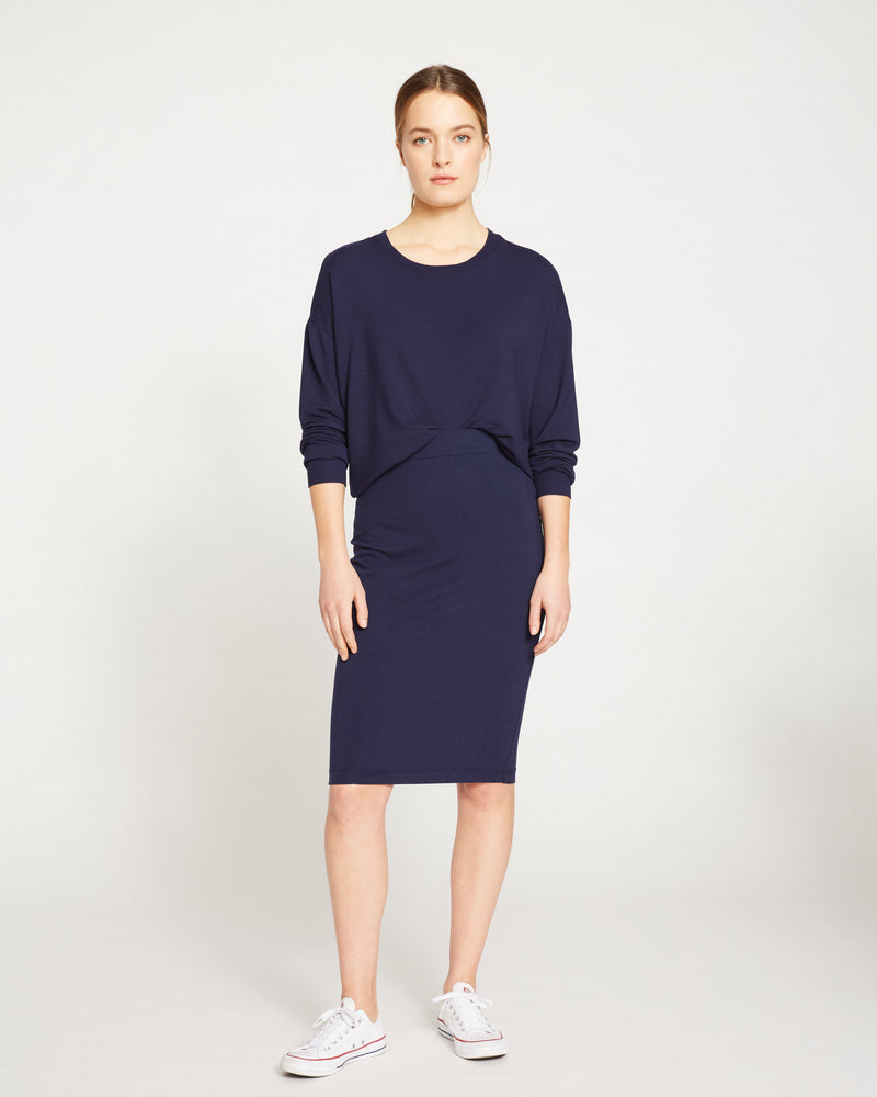 Danube Jersey Skirt - Navy