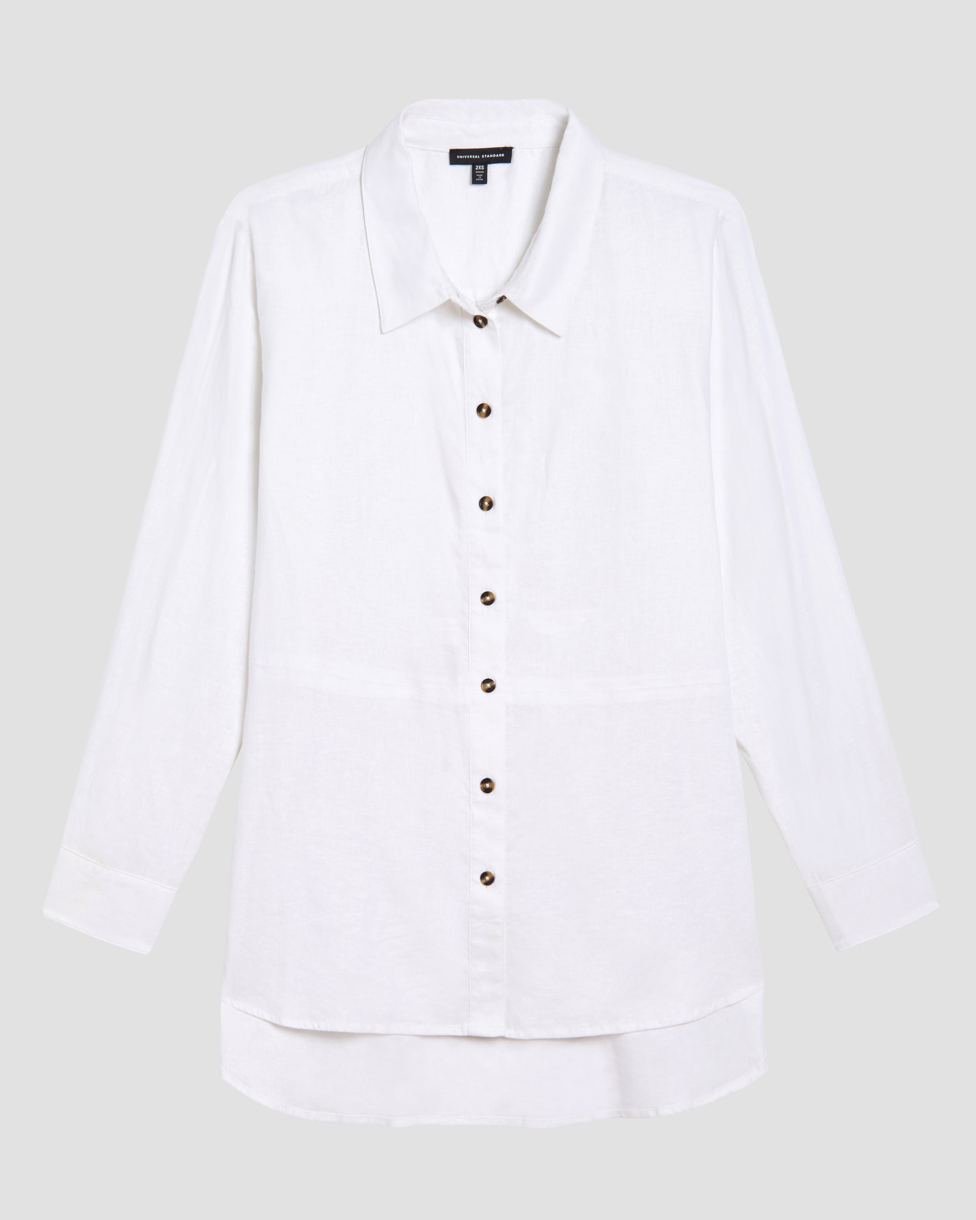 Dawn Linen Hi Low Tunic - White | Plus Size & Straight Size Women's Fashion | Universal Standard