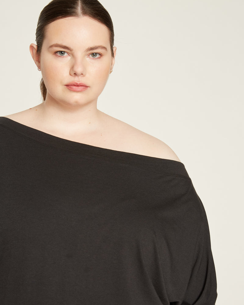 Dolci Short Sleeve Top - Black