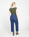 Donna High Rise Curve Straight Leg Jeans 27 Inch - Stonewash Indigo