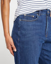 Donna High Rise Curve Straight Leg Jeans 32 Inch - Stonewash Indigo