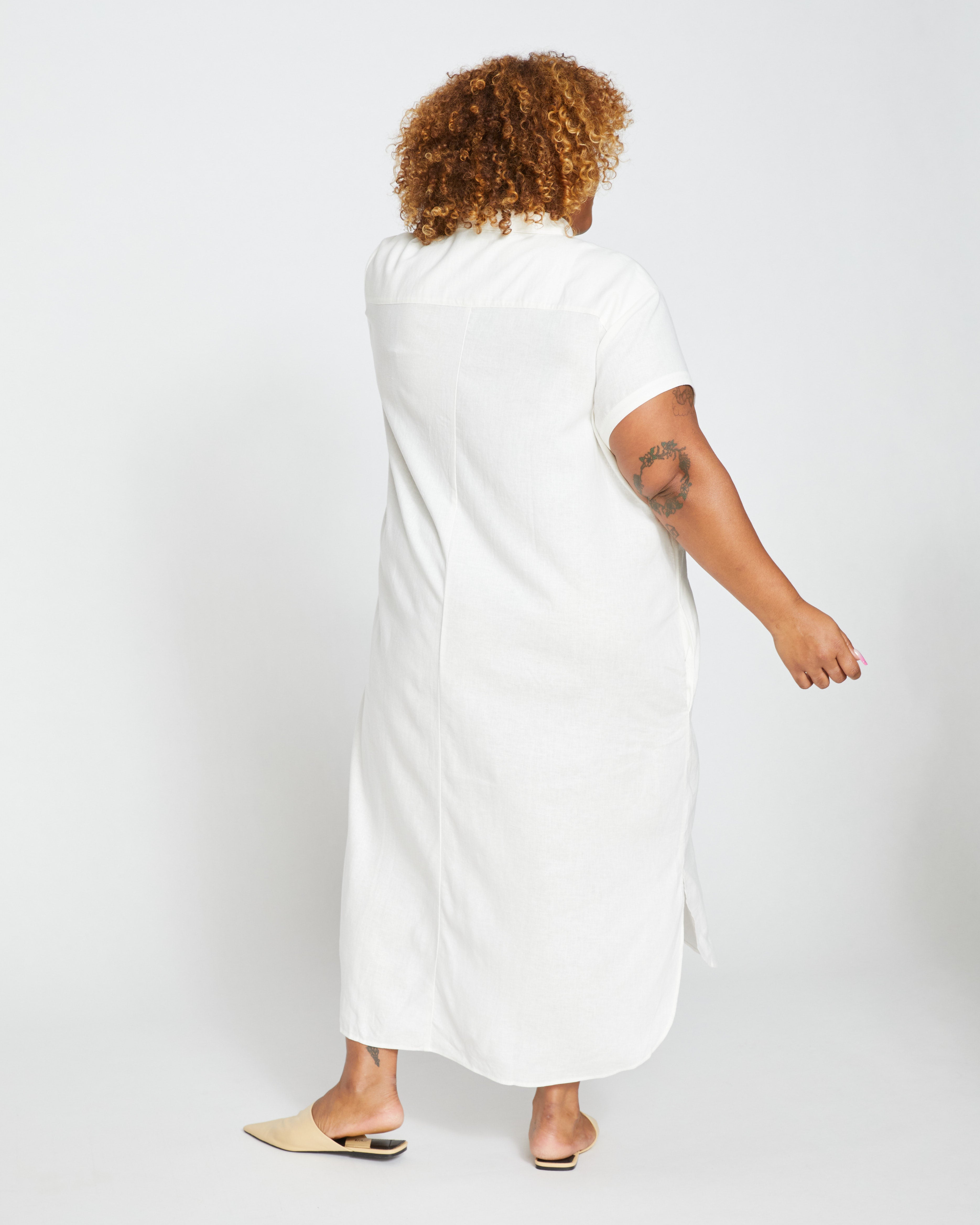 Dune Linen Shirtdress - White – Universal Standard Dune Linen Shirtdress - White – Universal Standard