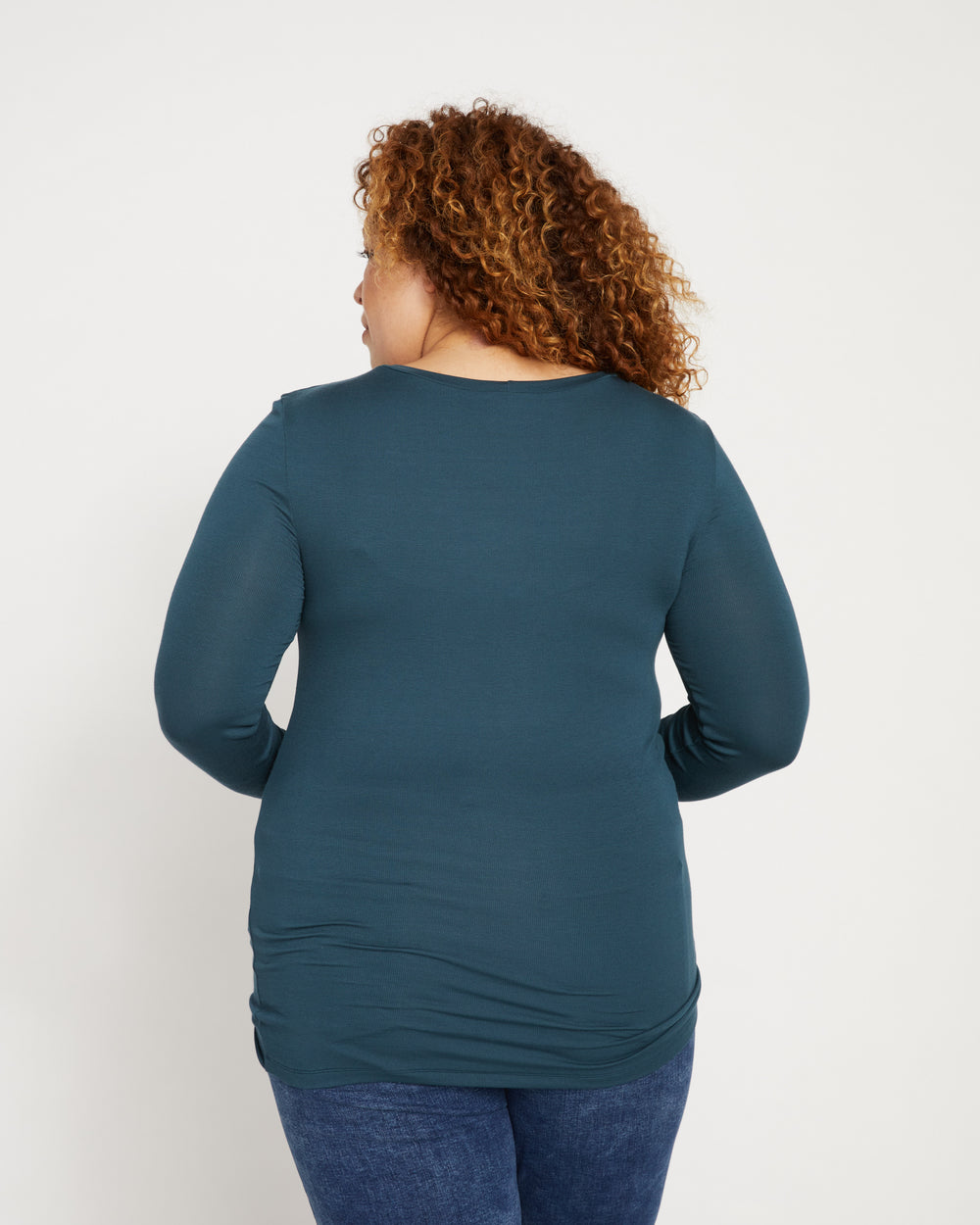Foundation Long Sleeve Crew Neck Tee - Deep Sea