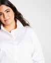 Elbe Popover Stretch Poplin Shirt Classic Fit - White