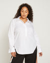 Elbe Popover Stretch Poplin Shirt Classic Fit - White