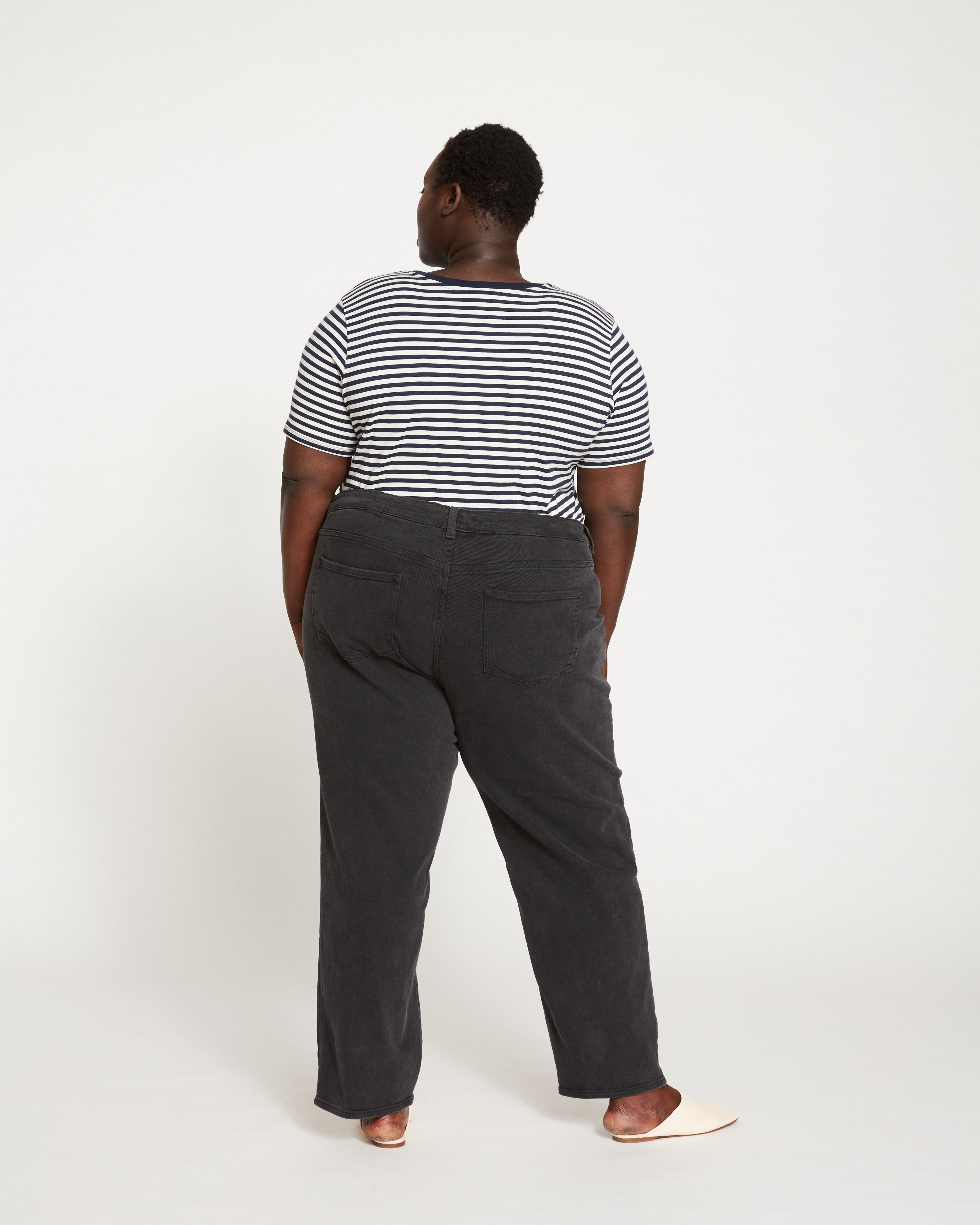 Etta High Rise Straight Leg Jeans 31 Inch - Washed Black