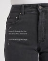 Etta High Rise Straight Leg Jeans 28 Inch - Washed Black