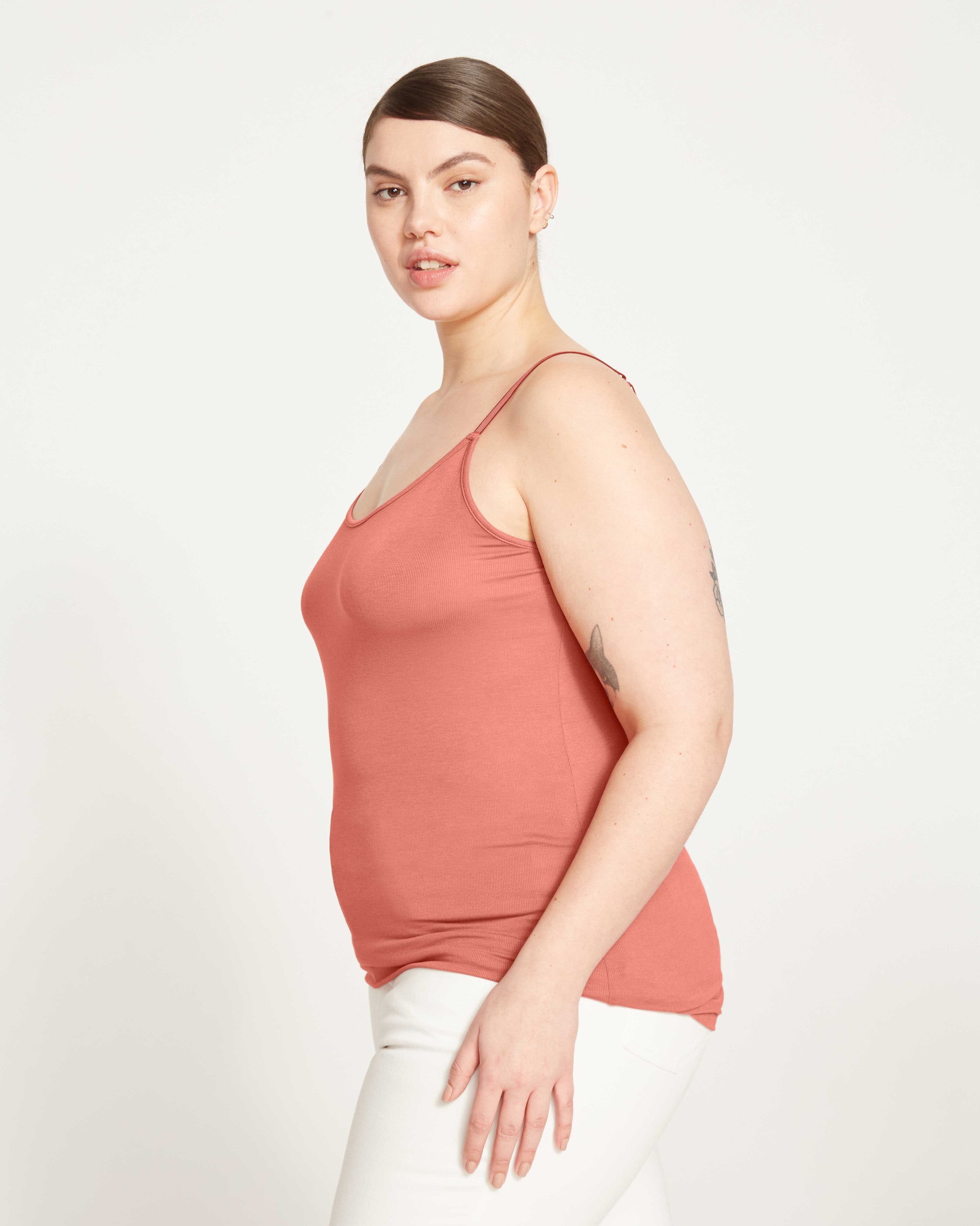 Cloud Rib Camisole - Terracotta | Plus Size & Straight Size Women's Fashion | Universal Standard