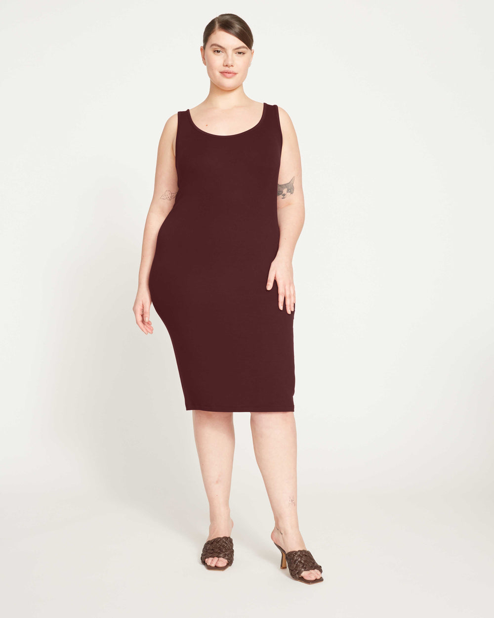 Foundation Tank Dress - Black Cherry