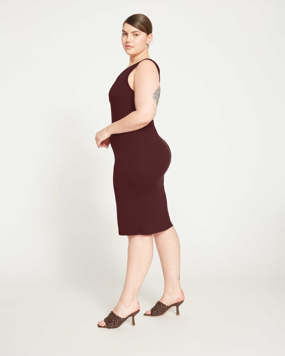 Foundation Tank Dress - Black Cherry