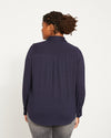Elbe Liquid Jersey Shirt Classic Fit - Midnight