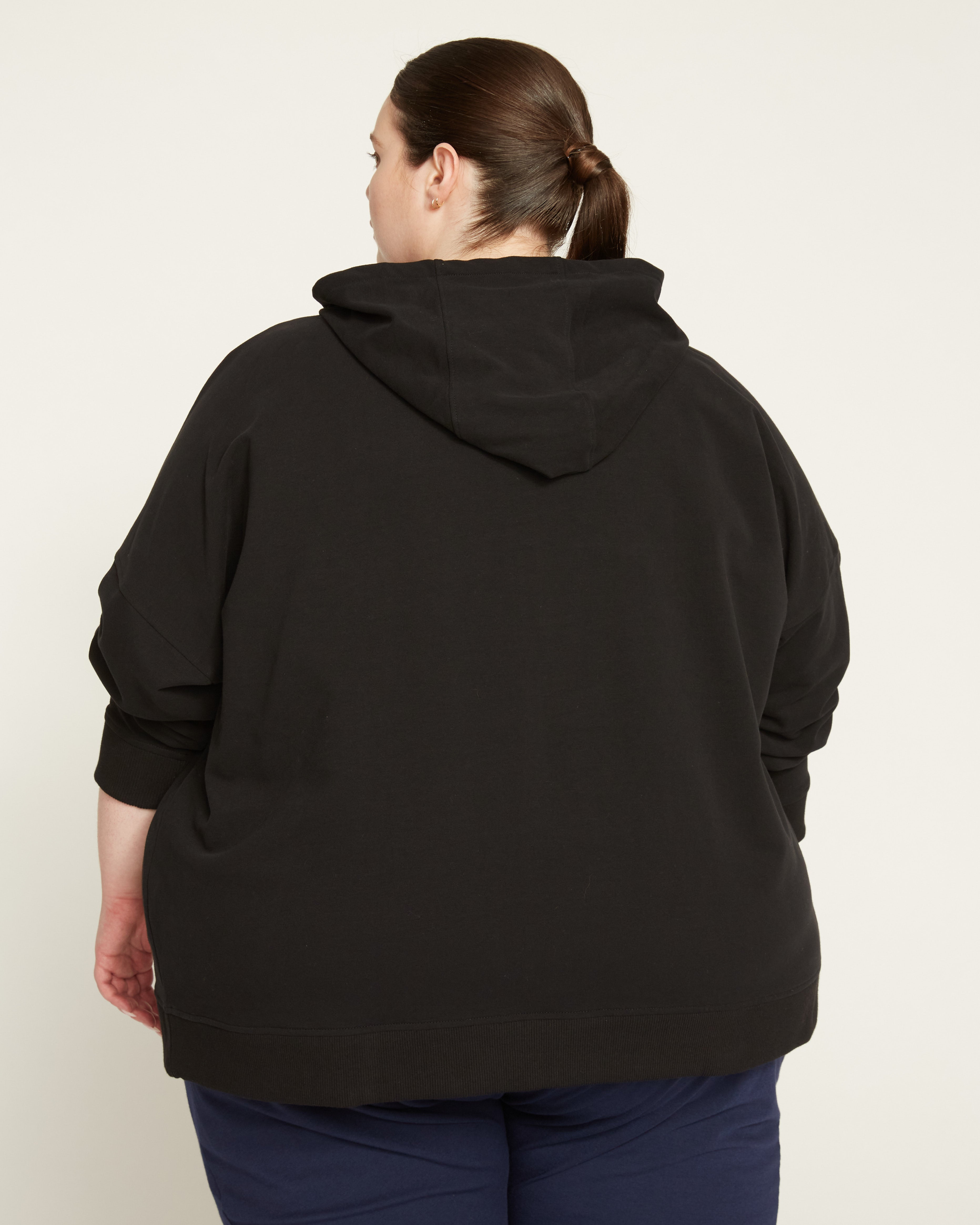 世界的に Black - Hoodie Zip Full Terry Peachy – Standard Universal トップス