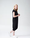 Geneva Dress Black Side View