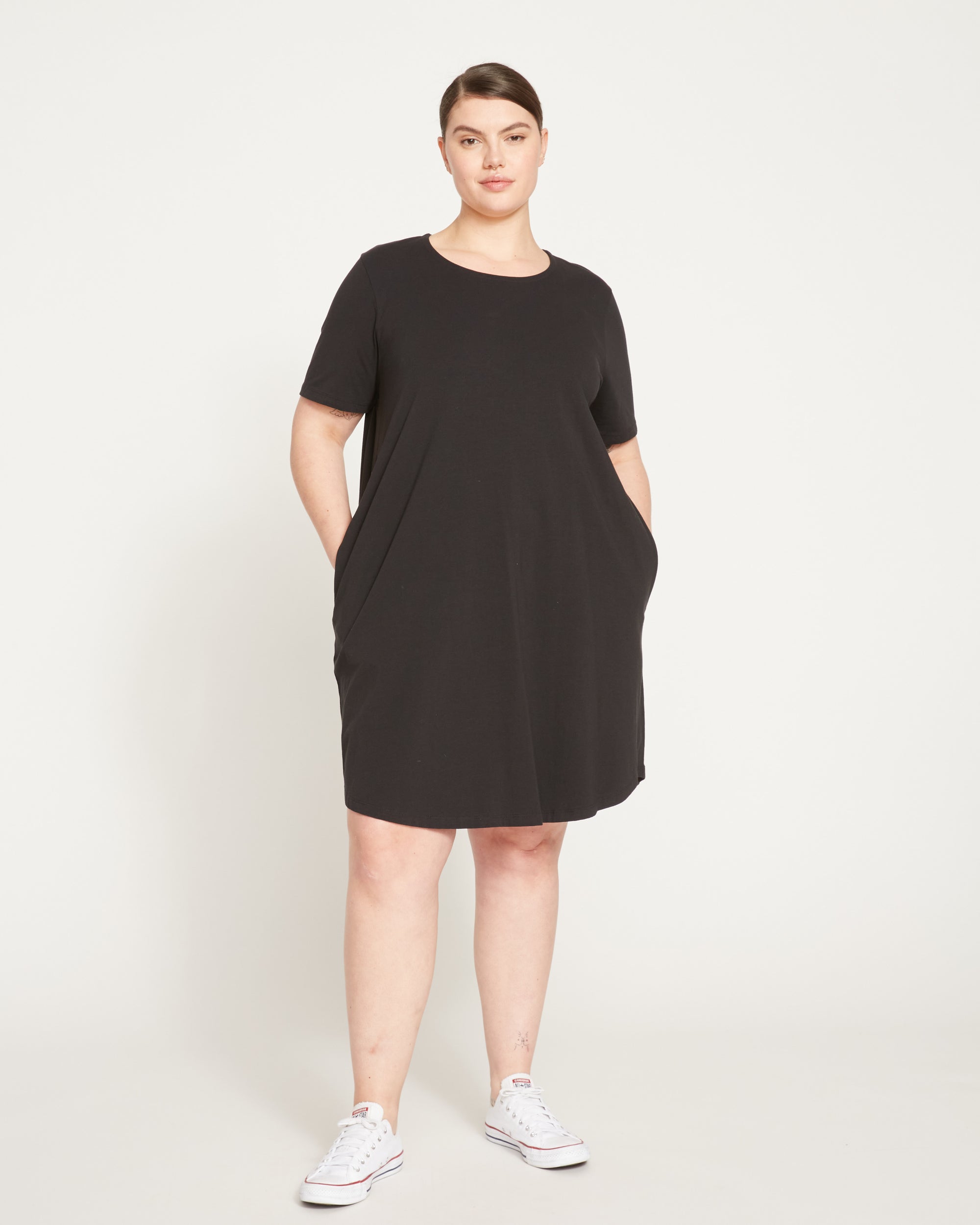 Halie T-Shirt Dress - Black - Size 2XS - by Universal Standard Halie T-Shirt Dress - Black - Size 2XS - by Universal Standard