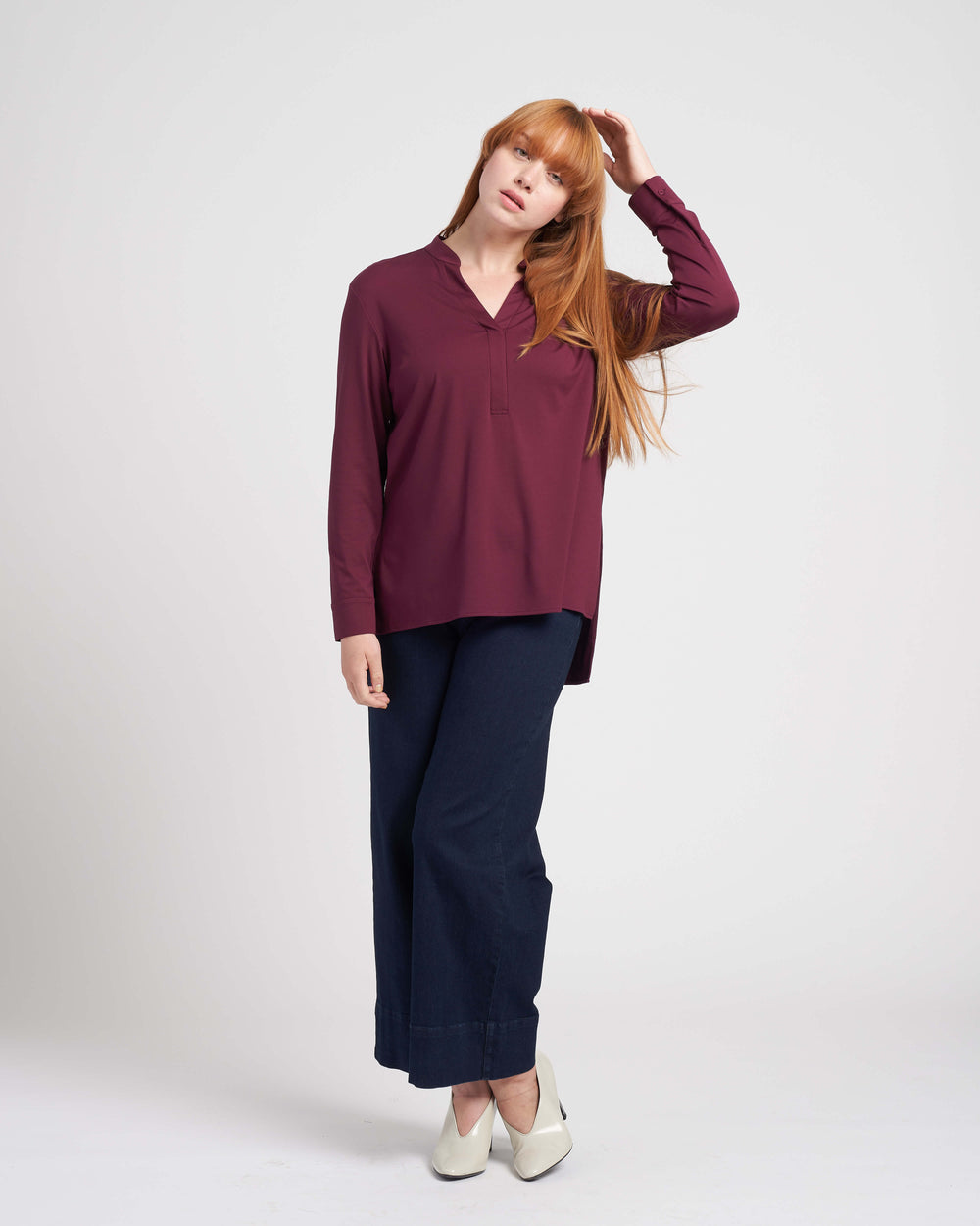 Groove High-Low Pique Tunic - Fig