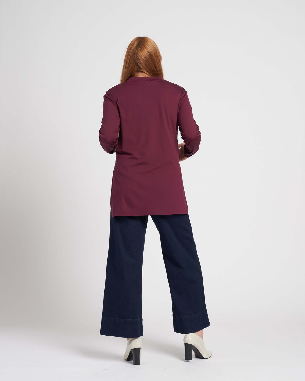 Groove High-Low Pique Tunic - Fig