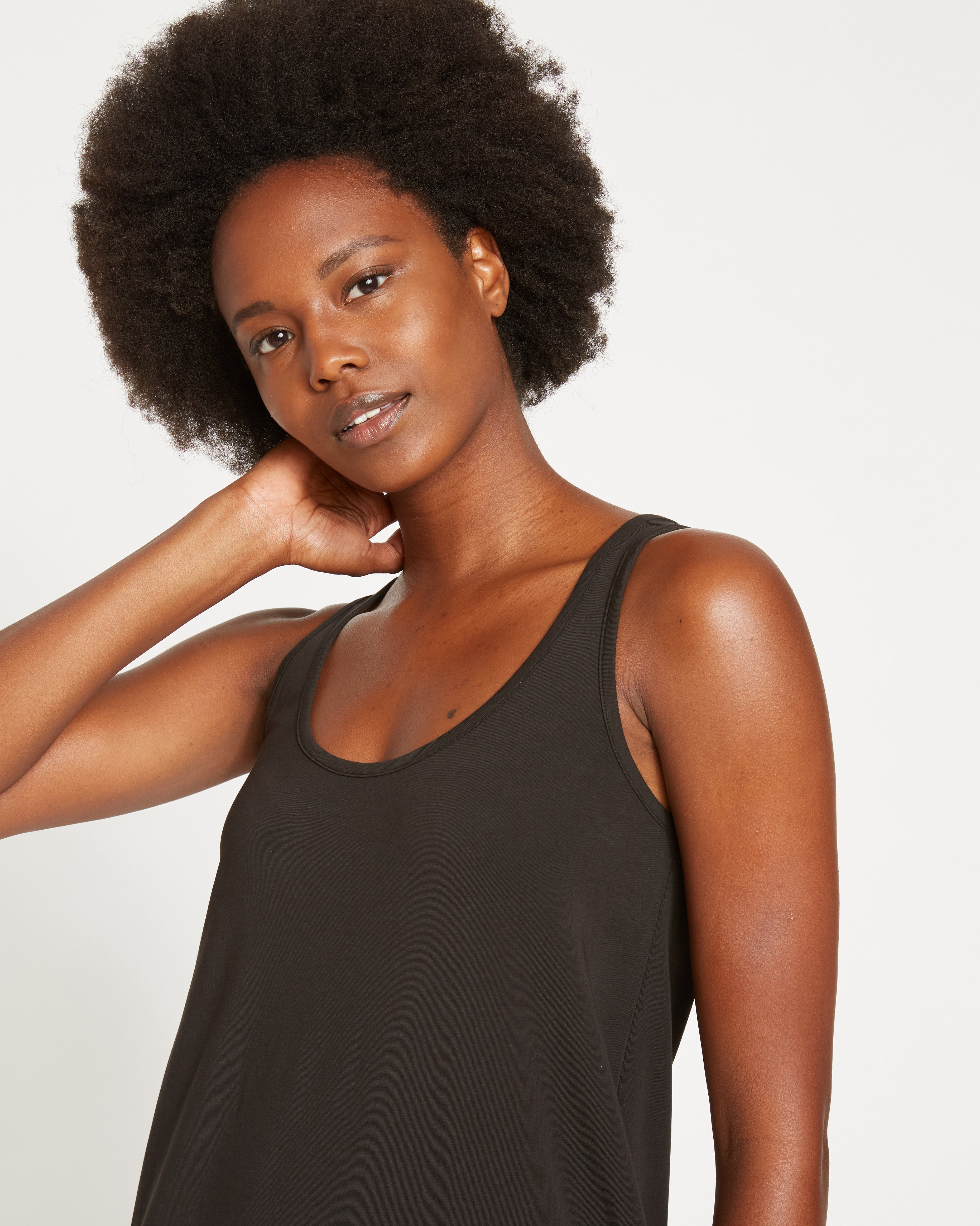 Iconic Geneva Tank Dress - Black – Universal Standard