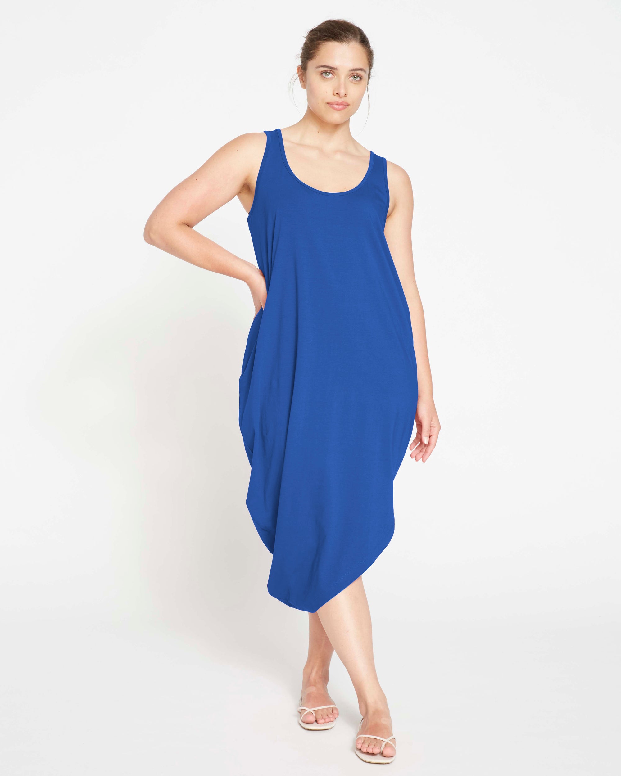 Iconic Geneva Tank Dress - Lapis | Plus Size & Straight Size Women's Fashion | Universal Standard