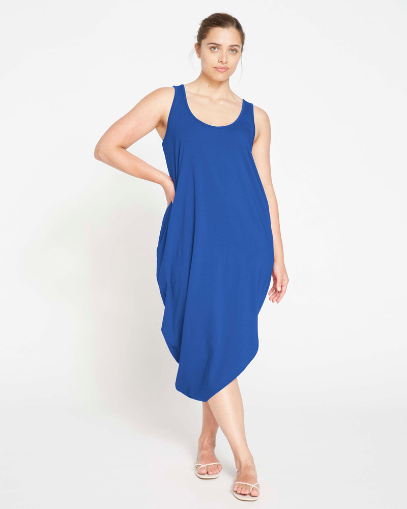 Iconic Geneva Tank Dress - Lapis | Plus Size & Straight Size Women's Fashion | Universal Standard