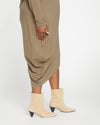 Iconic Long Sleeve V-Neck Geneva Dress - Crocodile