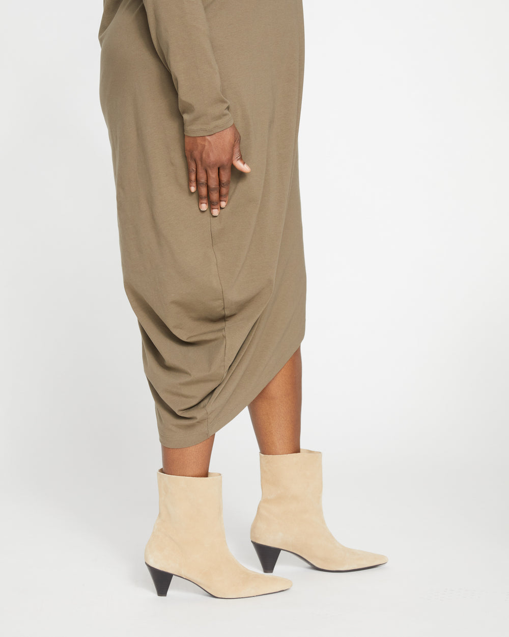 Iconic Long Sleeve V-Neck Geneva Dress - Crocodile
