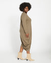 Iconic Long Sleeve V-Neck Geneva Dress - Crocodile