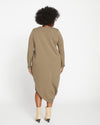 Iconic Long Sleeve V-Neck Geneva Dress - Crocodile