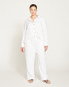 Iris Linen Blend Easy Pull-On Pants - White | Plus Size & Straight Size Women's Fashion | Universal Standard